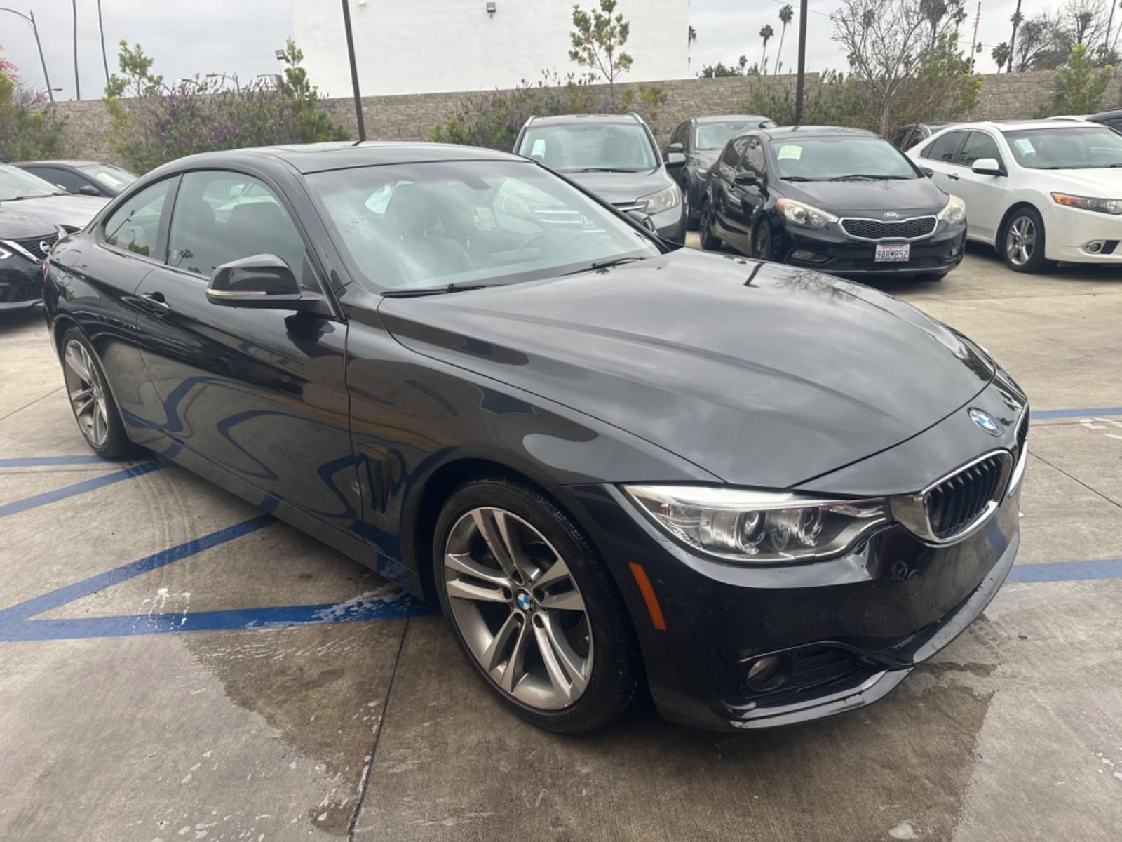 2015 Black BMW 4-Series 435i coupe (WBA3R1C55FK) with an 3.0L V6 DOHC 24V engine, 8-Speed Automatic transmission, located at 30 S. Berkeley Avenue, Pasadena, CA, 91107, (626) 248-7567, 34.145447, -118.109398 - Photo #6